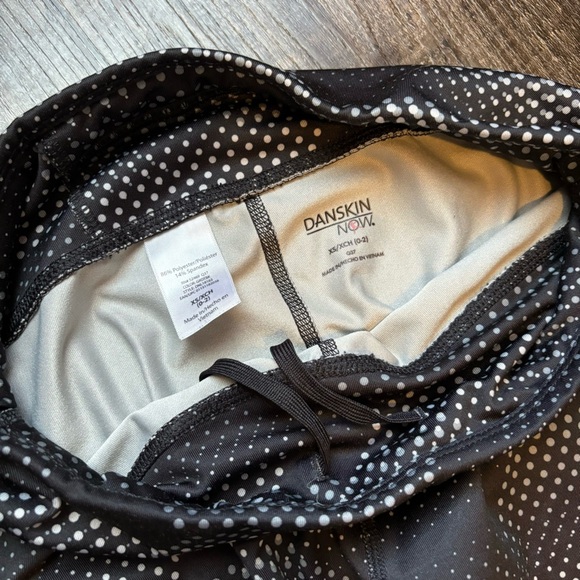 DANSKIN NOW printed leggings in black and grey, size XS - Picture 3 of 3
